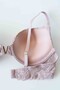 Half Padded Women's Bra Set with Metal Accessories - 4