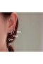 316L Steel Set Hoop Earrings Silver 6 Pieces (3 Different Sizes) - 3