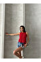 Women's Round Neck Openwork Lace Knit Sweater - 5