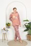Winter Well soft Double Fleece Plush Pajama Set with Leaf Pattern Hooded and Kangaroo Pocket - 2