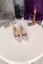 Ten Saten 7cm Heeled King Stone Evening Dress Stiletto Women's Shoes - 4