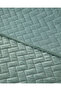 Wicker Velvet Double Bedspread Set Green - 2