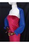 Moni Chiffon Fabric Sleeve Ruffle Shawl Cobalt Blue - 7