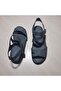 100% Genuine Leather Inside and Out, Smoked Color, Wedge Heel, Light Sole, Velcro Sandals. - 5