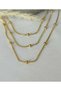 Stainless Anti-Tarnish Steel Triple Dorica Necklace - 4