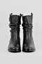 Women's Black Genuine Leather Size 35-41 Gusseted Boots & Booties - 2