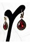 Zircon Embellished Water Drop Earrings - 3
