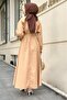 Camel Collared Mevlana Dress - 5