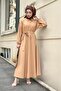 Camel Collared Mevlana Dress - 2