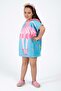 Ballerina Pattern Children's Poncho Beach Towel - 2