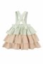 Layered Children's Gilet Dress Green Organic Cotton - 3