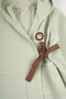 Children's Jacquard Bathrobe Green Organic Cotton - 2