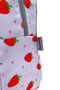 Girl's Primary School Bag Strawberry Patterned Backpack Feeding and Pen Holder Set of 3 - 6