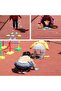 Trace 16-Piece Hand and Foot Prints Felt Step Sensory Balance Skill Educational Toy - 4
