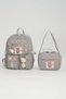 Kawaii Korean Style Elementary School Backpack for Girls with Accessories and Thermally Insulated Lunch Bag with Thermos