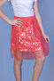 Girl's Foil Printed Lace Skirt