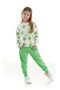 Girl's Floral Printed Trendy Tracksuit Set Cotton Seasonal Ak2502 - 3