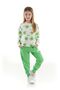 Girl's Floral Printed Trendy Tracksuit Set Cotton Seasonal Ak2502 - 2