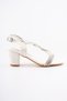 Girl's Evening Dress Shoes Children's Evening Dress Heeled Shoes Girl's Cross Stone Detailed Heeled Shoes - 3