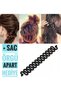 Children's 500 Pieces Colored Rubber Bands 4 Pieces Hair Accessories Set - 5