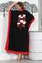 Women's Green Carmen Collar Lily Flower Patterned Sleeves Flounce Long Dress M10160000EL93342 - 8