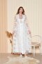 Two Piece Long Dressing Gown - 6