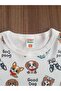 Short Sleeve Patterned Children's Pajama Set #printedchildrenpijamasuit #laundrybahçesi #shortkollupijamasuit - 6