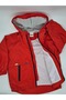 Hooded Children's Trench Coat Seasonal Coats, For Boys And Girls (120 CM-5 YEARS / RED) - 8