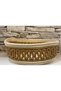 Natural, Jute, Wicker, Patterned, Basket, In-Cabinet, Children's Room, Organizer, Bread Basket - 3