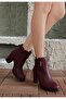 Zippered Women's Belted Buckle Short Boots - 2