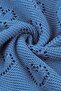 Knitted Baby Blanket for Baby Girl and Boy 85cm X85Cm Basic Hearts Blue - 3
