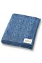 Knitted Baby Blanket for Baby Girl and Boy 90cm X110Cm Basic Hearts Blue