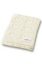 Knitted Baby Blanket for Baby Girl and Boy 85cm X85Cm Basic Hearts Ecru