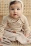 Patterned Knitwear Knitted Baby Blanket for Girl and Boy 90cm X110Cm Little Mushrooms Beige - 4