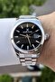 Silver Black Color Men's Wristwatch with Calendar - 2