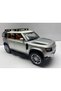 Land Rover Defender Metal Car 23 cm Doors with Sound and Light Trunk Hood Opens Toy Iron Vehicle - 4