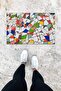 Digital Printing White Indoor and Outdoor Broken Mosaic Pattern Door Mat