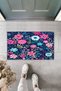 Multi-Purpose Decorative Digital Printing Colorful Multi-Flower Outdoor Doormat