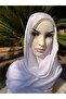 Shiny Stoned Satin Janjan Hijab Evening Dress Shawl