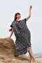 Orchid Plus Size Viscose Print V-Neck Dress
