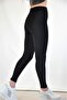 Women's Black Polymer Coated High Waist Thermal Underwear Thermal Corset Leggings - 3