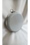 Women's Silver Pearlescent Sim Texture Round Portfolio Evening Dress Bag - 3