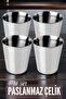 Steel Cup Set 4 Pieces Fazio Giacinto Design