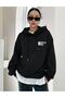 Women's Cheris Time Printed Hooded Oversize Sweatshirt - 7