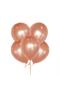 Deal Bear 100 Pieces Metallic Pearlescent Quality Flying Balloon Rose