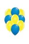 Deal Bear 100 Pieces Metalic Pearlescent Yellow Navy Blue Mixed Balloons - 2