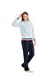 Original Licensed Women's Light Blue Home Wear 17079 - 2