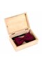 Claret Red Navy Blue Plaid Children's Bow Tie - 2