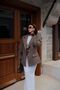 Stitched Lining Single Button Oversized Loose Fit Medium Length Pinterest Equivalent Coat Blazer Jacket - 5