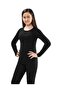Unisex Children's Long Sleeve Undershirt Thermal Black 3